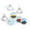 Big Dot of Happiness Cars, Trains, and Airplanes - Transportation Birthday Round Candy Sticker Favors - Labels Fits Chocolate Candy (1 sheet of 108)